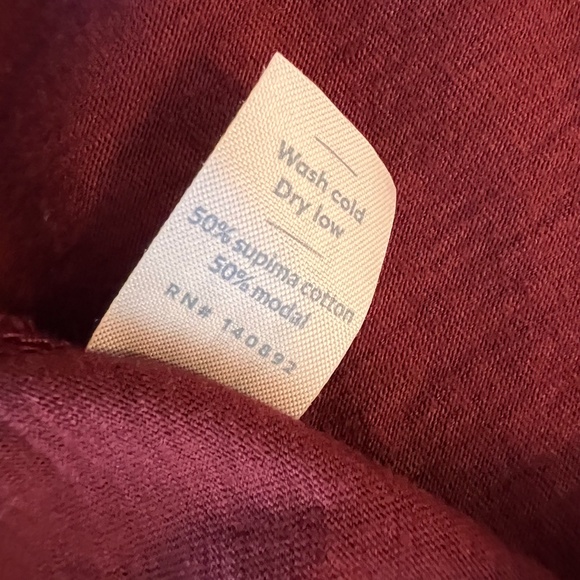Marine Layer Burgundy Tee - Picture 8 of 9